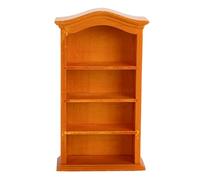FONGKNOX Libreria per casa delle bambole in legno, in miniatura, 1/12 casetta delle bambole, mini mobili, armadietto, mobili per casa delle bambole, accessori per la casa delle bambole