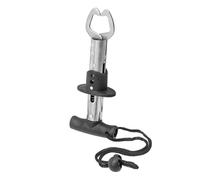 FONGKNOX Portable T-Shaped Fishing Stainless Steel Fish Lip Grabber Fish Grip Holder Fish Lip Gripper 155mm Fishing Tool Hook Remove Fish Hanging Carrying with Hand Cord Saltwater Fresh Water
