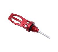 FONGKNOX Tappo di misurazione dell'olio per moto, in lega di alluminio, 19 mm, coperchio dell'olio per moto, tappi per misuratori del motore, universale, adatto per tappi da 19 mm, tappo filtro olio