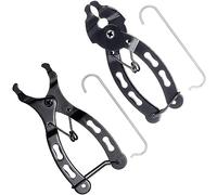 Fongmore Set di 2 mini pinze per catena per bicicletta, bicicletta link, Bike Master Link Remover Connector, leva di apertura, nero, acciaio al carbonio, manico in acciaio