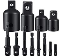 Fongmore Set di riduttori per bussole a impatto con codolo esagonale da 1/4", 3/8" e 1/2", per trapano in auto e lavori di costruzione
