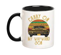 Fonhark - Supernatural Mug Carry On My Wayward Son, tazza da caffè/tazza da 325 ml