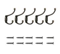 FonHNDG Appendiabiti da parete Ganci appendiabiti da 5 pezzi antichi for montaggio a parete Forte armadio for portico pensile con viti