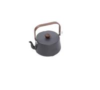 FonHNDG Bollitore da campeggio Bollitore da viaggio for escursionisti in stile campeggio all'aperto, leggero, portatile, for picnic, teiera, in lega di alluminio, 1, l(Grey)