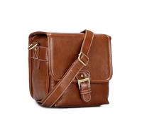 FonHNDG Borsa per fotocamera Borsa for fotocamera, elegante, alla moda, retrò, in pelle PU, borsa a mano, impermeabile, a tracolla, DSLR(Light Brown,XL)