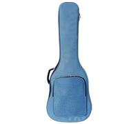 FonHNDG Custodia for chitarra Oxford 600D Borsa basso 40/41 pollici Zaino acustico impermeabile con cinghie Tessuto spesso imbottito Folk Gig Per trasportare chitarre(40-41Inch Blue)