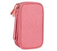 FonHNDG Custodia impermeabile for accessori elettronici, organizer for cavi da viaggio a doppio strato Per la memorizzazione dei cavi dati