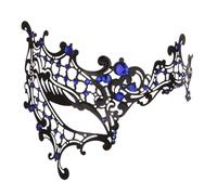 FonHNDG Maschere per feste Maschera for occhi in maschera for donna con strass lucidi da ballo for feste(Blue)