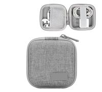 FonHNDG Mini custodia rigida portatile for dispositivi digitali, for caricabatterie, organizer for cavi dati Per la memorizzazione dei cavi dati(Gray)