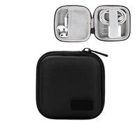 FonHNDG Mini custodia rigida portatile for dispositivi digitali, for caricabatterie, organizer for cavi dati Per la memorizzazione dei cavi dati(Black)