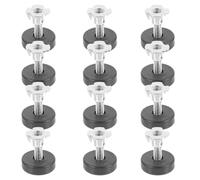 FonHNDG Piedini regolabili Piedini di bilanciamento regolabili for divani e mobili con dado quadrato, cunei filettati, cuscinetti livellamento, livellatori for gambe da banco, spessori for piedi