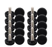 FonHNDG Piedini regolabili Piedini for mobili Base antiscivolo for gambe for livellatori Protezione for pavimento M6/M8/M10 Vite nel tappetino for piedi(M10 30 20mm)