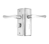 FonHNDG Set maniglia porta Serratura for porta della camera da letto, in lega di alluminio, maniglia sicurezza for interna, for telaio porte 3,5-4,5 cm, for soggiorno, toilette