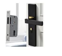 FonHNDG Set maniglia porta Serratura for porta della camera da letto nera con chiavi, maniglia for d'ingresso di sicurezza, serratura antifurto for manopole interne for porte(MAGNETIC LOCK CORE_50MM)