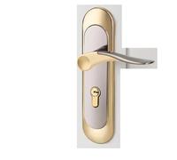 FonHNDG Set maniglia porta Set di serrature for porte in legno for appartamento, antifurto, for interne, for mobili da camera letto, con chiave(C gold type)