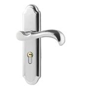 FonHNDG Set maniglia porta Set di serrature for porte in legno for appartamento, antifurto, for interne, for mobili da camera letto, con chiave(F silvery type)