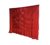 FonHNDG Sfondo per Letto Nuziale Tende da Sfondo for Matrimoni a Croce, Pannelli Decorativi for Feste di Compleanno, Possono Essere Realizzati in Molti Modi(Red,H5xW5M)