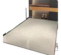 FonHNDG Zerbino intrecciato Tappeto in lino finto, for soggiorno, divano, camera da letto, finestra a bovindo, tiragraffi for gatti, zerbino, ingresso, cucina, bagno(Brown,140X200CM)