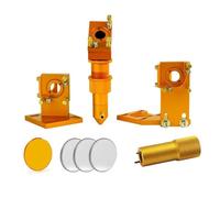FONLAND Kit testa laser CO2 + 3 Pcs Riflettore al molibdeno D20mm + 1 Pcs Lente di messa a fuoco D20mm FL50.8mm Per macchine per incisione e taglio laser(Set D D20F50.8)