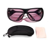 FONLAND Occhiali di Protezione Laser OD4+ 190-380nm & 750-860nm,808nm, 830nm, Protezione per Gli Occhi con Occhiali Laser a Luce UV e Vicino Infrarosso con Custodia.