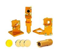 FONLAND Set di teste laser con 3 specchi in silicio D20mm e 1 lente di messa a fuoco CVD ZeSn D20mm FL50.8mm per macchine per incisione e taglio laser(Set D D20F50.8)