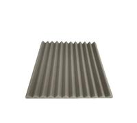 Fonoassorbente 24PCS Schiuma sonora Spugna Studio Schiuma acustica Ritardante di fiamma Protezione insonorizzata Trattamento Pannello murale 30x30x2.5cm(Gray)