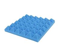 Fonoassorbente La schiuma acustica 36X piastrella l'imbottitura sonora dello studio dei pannelli di schiuma fonoassorbente 2 x 10 x 10 pollici(Blue)