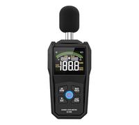 Fonometro 30-130dB Strumento di misurazione del rumore Misuratore digitale portatile con display a colori