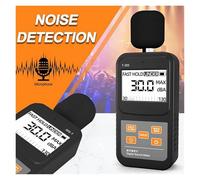 Fonometro Digitale, Misuratore Di Livello Sonoro Portatile, Misuratore Di Rumore Audio Da 30 A 130 DB, Display LCD Retroilluminato Più Grande For Uso Domestico E Industriale