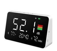 Fonometro, Misuratore di livello sonoro digitale con ampio schermo LCD, misuratore rumore da tavolo, decibel 30 a 130 dBA, tester monitoraggio dei