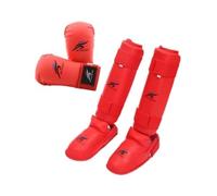 Fonowx 2 Pezzi Karate Set Paratibia Guantoni Protezioni Kickboxing Eva Resistente per Sessioni Intense Adatto per MMA Taekwondo Allenamento Palestra, m