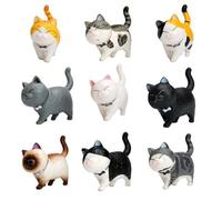 Fonowx 2 Statuette di Gatti, Sculture di Gattini, Bambole per La Decorazione di Case Delle Bambole E Tessuti per La Casa.