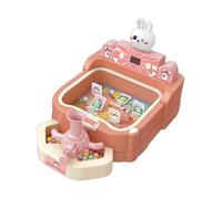 Fonowx 21 Pezzi Macchina Pinball Bambini Gioco da Tavolo Elettronico Giocattoli Interattivi Palline Materiale PP Funzione Educativa Adatto per Regalo, Rosa, Taglia unica bambino
