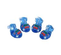 Fonowx 4X Stivali da Interno per Cani di Piccola Taglia, Facili da Pulire, Regalo per Le Passeggiate, Blu