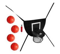 Fonowx 5 Pezzi Canestro da Basket per Trampolino Set Completo Accessori Morbidi Tabellone Impermeabile Pacchetto con Pompa Adatto a Bambini per Esterni