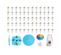 Fonowx 60 Pezzi Gioco Tavola Bilanciata Puzzle Interattivo Desktop Manuale Plastica Adatto per Familiare Genitori Bambini Feste