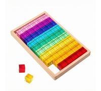 Fonowx 60 Pezzi Kit di Costruzione Acrilica con Forme Geometriche E Vassoio in Legno per l'Organizzazione Giocattoli di Impilamento E Ordinamento per, Stile A