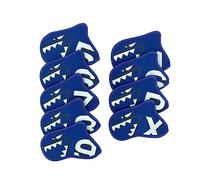 Fonowx 9 Pezzi Golf Iron Club Copertura Set Testa in Neoprene Resistente agli Urti Waterproof Numeri Grandi Visibili Protezione Antipolvere Adatto per Uomini, Blu