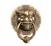 Fonowx a Testa in Ottone Retrò Piastra Decorativa Scolpita Decorativo Batacchio per Case Tradizionali, Androni, Bronzo