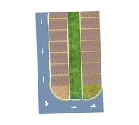 Fonowx Adesivo Scena Stradale 1/64 per Parcheggio Modellino Auto Display Edificio Dimostrazione Urbanistica Accessorio Educativo con Materiale Pp Resistente, Dimensioni: 25x40cm