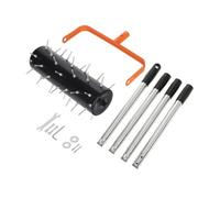 Fonowx Aeratore Manuale a Rullo per Prato Uniforme Rullo Aeratore con Punte Metalliche Robusto per eri, 1.6M