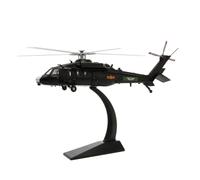 Fonowx Aereo in Lega Modello Elicottero Miniatura da Tavolo Collezione con Supporto Curvo su Base Obliqua Rotori E Carrello Rifiniti Struttura, 1 72, Versione Culturale E Creativa Z-20