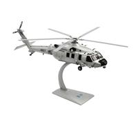 Fonowx Aereo in Lega Modello Elicottero Miniatura da Tavolo Collezione con Supporto Curvo su Base Obliqua Rotori E Carrello Rifiniti Struttura, 1 48, style to 4