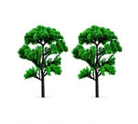 Fonowx Albero Banyan Artificiale con Base, Albero di banyan in miniatura, altezza 11 cm, stile rurale, set da 2 pezzi