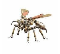 Fonowx Artware Modello Puzzle Metallo 3D Scultura Steampunk Ornamento Meccanico Decorativo con Dettagli Intricati Adatto per Decorazione Ufficio Collezionismo Casa, Calabrone Meccanico