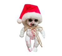 Fonowx Bambola Macabra per Decorazioni Halloween con Effetti Spaventosi E Materiale Resistente Ideale per Creare Atmosfere Horror in E Giardini, Babbo Natale Ragazzo Grande