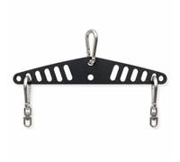 Fonowx Barra Lat Machine Regolabile Barra Dritta per Macchina a Cavo Accessorio Palestra per Schiena Spalle Braccia in Gancio Centrale E Ganci
