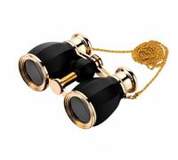 Fonowx Binocolo Tascabile 4×30 Retrò Binocolo da Spettacolo con Manuale per Musical, Nero