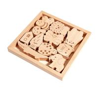 Fonowx Blocchi Impilabili Bambini Costruzioni Educative Puzzle Animali Gioco Equilibrio in Legno di Faggio Lisci Adatto a Interazione Genitore Figlio Casa Spazi Ludici Regalo Apprendimento