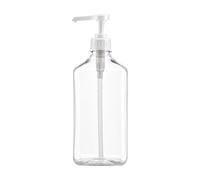 Fonowx Bottiglia Dispenser per Sciroppo in PET Trasparente senza Sprechi Erogatore a Pompa con Tubo di Aspirazione Rettangolare per Banconi Dolci, 5CC